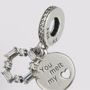 Authentic Pandora Ice Carving Dangle Charm